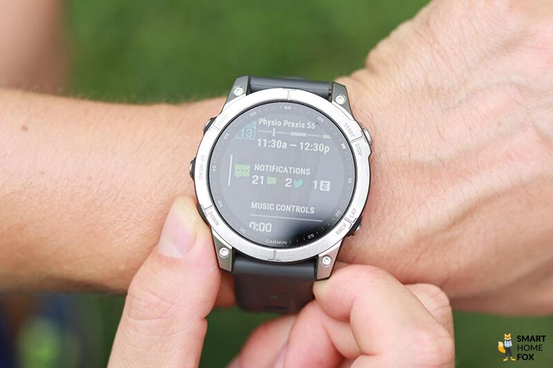 You can see the notifications you have received on the Garmin Fenix 7.